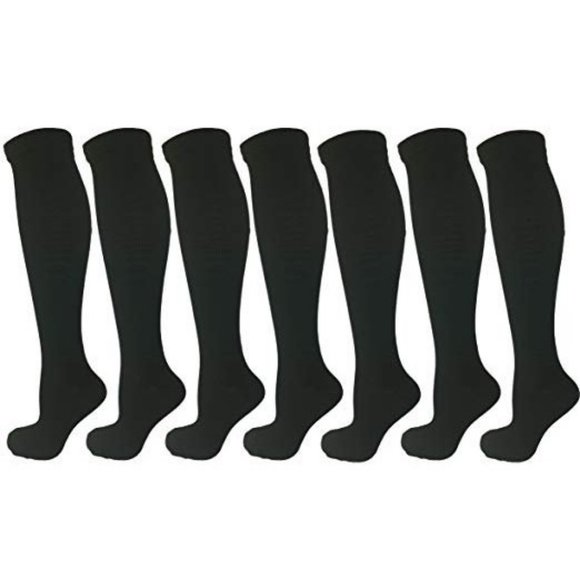 7 Pair Ladies Compression Socks, assorted Colors M - Picture 1 of 7
